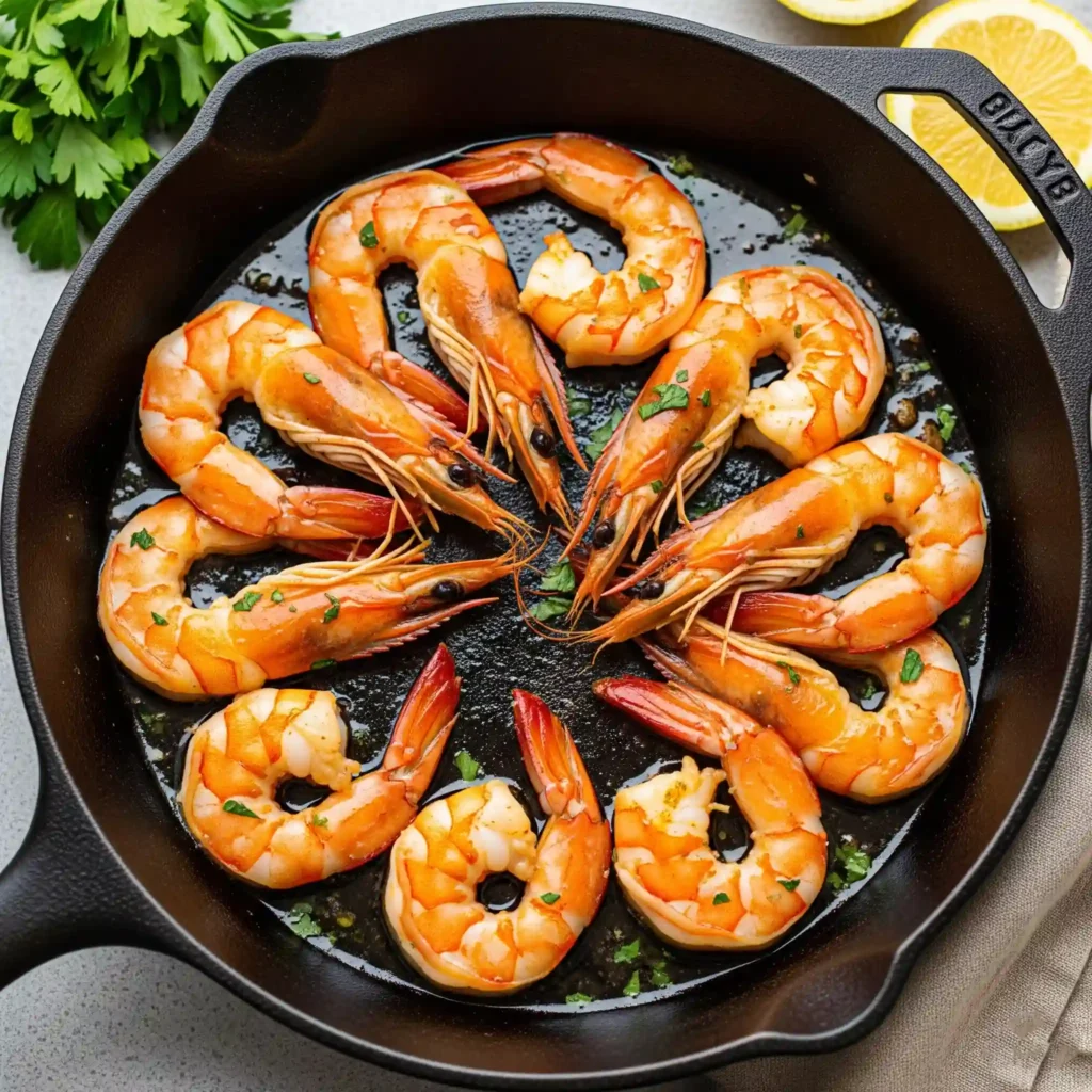 cooked shrimp in a soft "C" shape